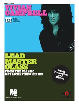 Vivian Campbell - Lead Master Class Instructional Book with Online Video Lessons - From the Classic Hot Licks Video Series