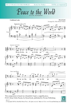 Peace to the World by Kook Hyun - Petker Allan Robert - for SATB divisi