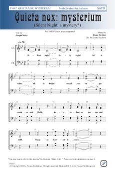Quieta Nox: mysterium by Gruber Franz - Jackson Daniel - for SATB a cappella
