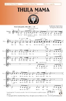 Thula Mama by - Tate Brian - for SSAA a cappella