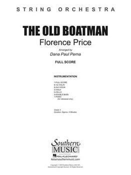 The Old Boatman by Florence Price - Perna Dana - for Score