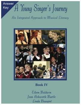 A Young Singer's Journey - Book 4 Answer Key by for