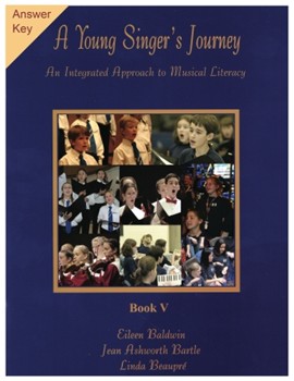 A Young Singer's Journey - Book 5 Answer Key by for