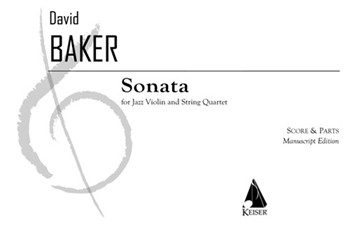 Sonata - for Jazz Violin and String Quartet Score and Parts