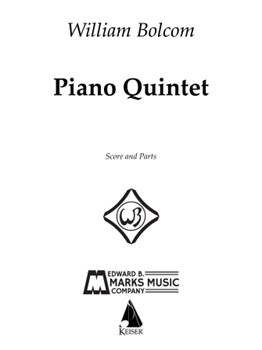 Piano Quintet by Bolcom WIlliam for