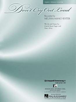 Don't Cry Out Loud by Manchester Melissa Melissa Manchester for PVG