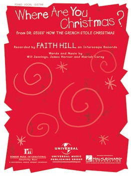 Hal Leonard Jennings/Horner/Care  Faith Hill Where Are You Christmas? - Piano / Vocal / Guitar Sheet