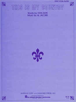 This Is My Country by Raye Don - Jacobs Al - for PVG