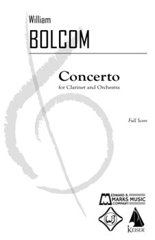 Concerto for Clarinet and Orchestra by Bolcom WIlliam for