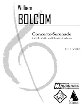 Concerto Serenade by Bolcom WIlliam for