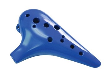 12-Hole Plastic Tenor Ocarina in C Major - Cool Blue by for