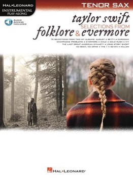 Taylor Swift Selections from Folklore & Evermore w/online audio [tenor sax]