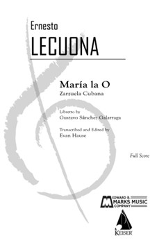 Maria la O - Full Score