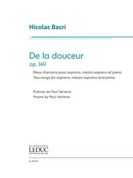 De La Douceur - for Soprano, Mezzo-Soprano and Piano