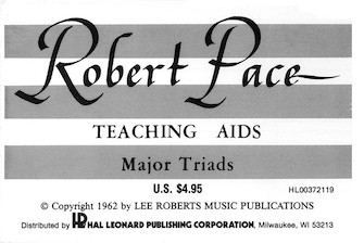 Flash Cards Major Triads by Pace for Flash Cards