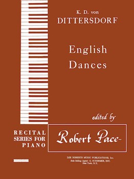 English Dances Recital Series For Piano Brown by Dittersdorf Karl Ditters von for