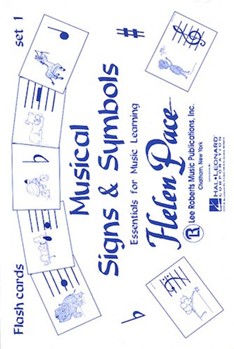 Musical Signs And Symbols Set I 24 Cards 48 Sides Flash Cards Moppet by for