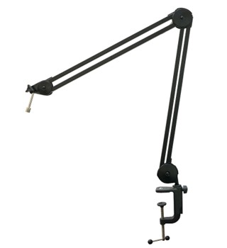 512-BBA Adjustable Microphone Boom Arm for Podcasting, Broadcasting, Streaming, and Recording