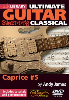 Shredding Classical - Caprice #5 by Andy James for Guitar