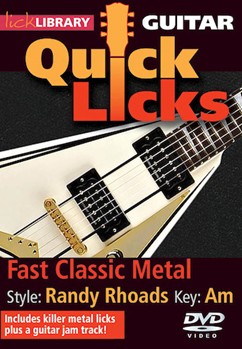 Fast Classic Metal - Quick Licks by Randy Rhoads for Guitar