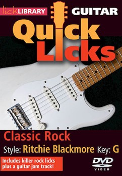 Classic Rock - Quick Licks by Ritchie Blackmore for Guitar