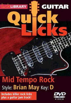 Mid Tempo Rock - Quick Licks by Brian May for Guitar