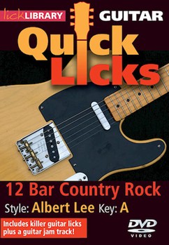 12-Bar Country Rock - Quick Licks by Albert Lee for Guitar
