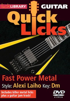 Fast Power Metal - Quick Licks by Alexi Laiho for Guitar