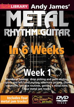 Andy James' Metal Rhythm Guitar in 6 Weeks by Andy James for Guitar