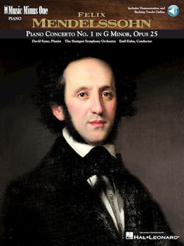 Mendelssohn Concerto No. 1 in G Minor Op. 25 by Mendelssohn Felix for Piano