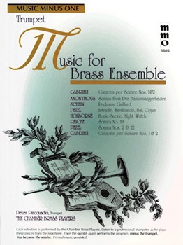 Music for Brass Ensemble by Various for Trumpet (Music Minus One for solo trumpet)