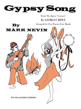 Gypsy Song From Carmen by Bizet Georges - Nevin - for 2 Piano 4 Hands