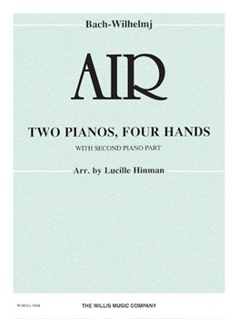 Air On The G String by Bach Johann Sebastian - Hinman - for 2 Piano 4 Hands