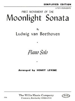 Sonata Opus 27 #2 1st Movement by Beethoven Ludwig van - Levine - for Piano