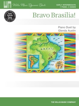 Bravo Brasilia by Austin Glenda for 1 Piano 4 Hands