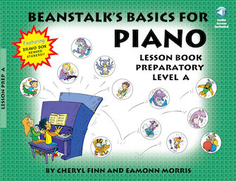 Beanstalk's Basics For Piano Prep A with CD by Finn and Morris for wCD