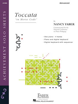 Toccata In Morse Code by Faber for 1 Piano 4 Hands