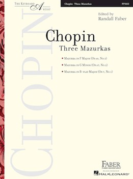 3 Mazurkas by Chopin Frederic - Faber - for Piano