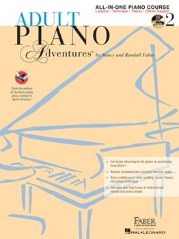 Hal Leonard Faber   Adult Piano Adventures All In One Course Book 2 with CD/DVD/Online Support