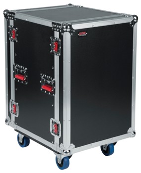 Gator 16U, Standard Audio Road Rack Case with Casters - Model G-TOUR 16U CAST
