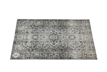 Vintage Persian Style Stage Mat - Grey 4.26' X 3'