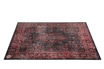 Vintage Persian Style Stage Mat - Black Red 6' x 5.25'