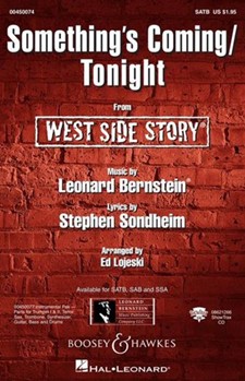Something's Coming/tonight by Bernstein Leonard - Lojeski Ed - for SSA