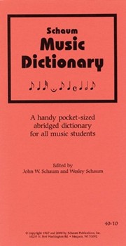 Schaum Music Dictionary