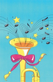 Recital Program Blank #03: Trumpeters (Pack of 25) by for 25 Program