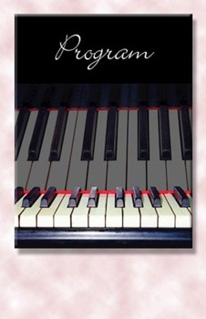 Recital Programs(blank)-Piano Reflection for Teaching Aid (Piano)