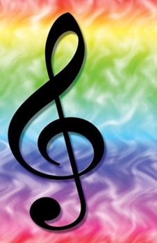 Recital Program #75 - Rainbow Treble Clef for