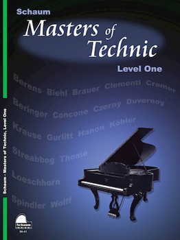 Masters Of Technic Level 1 by - Schaum Jeff and Wesley - for Piano