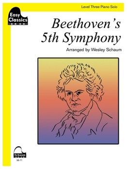 Beethoven's 5th Symphony by Beethoven Ludwig van - Schaum Wesley - for Piano