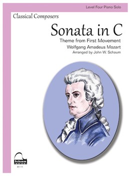 Sonata K545 C Major 1st Mvt Theme by Mozart Wolfgang Amadeus - Schaum - for Piano